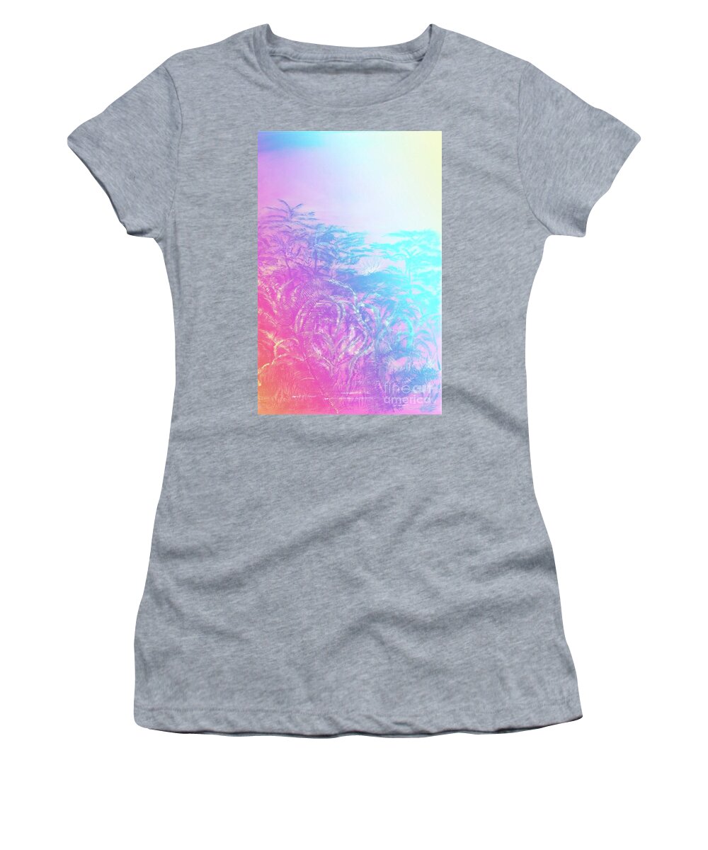 Leilani Women's T-Shirt featuring the painting Kilauea Anuenue by Michael Silbaugh