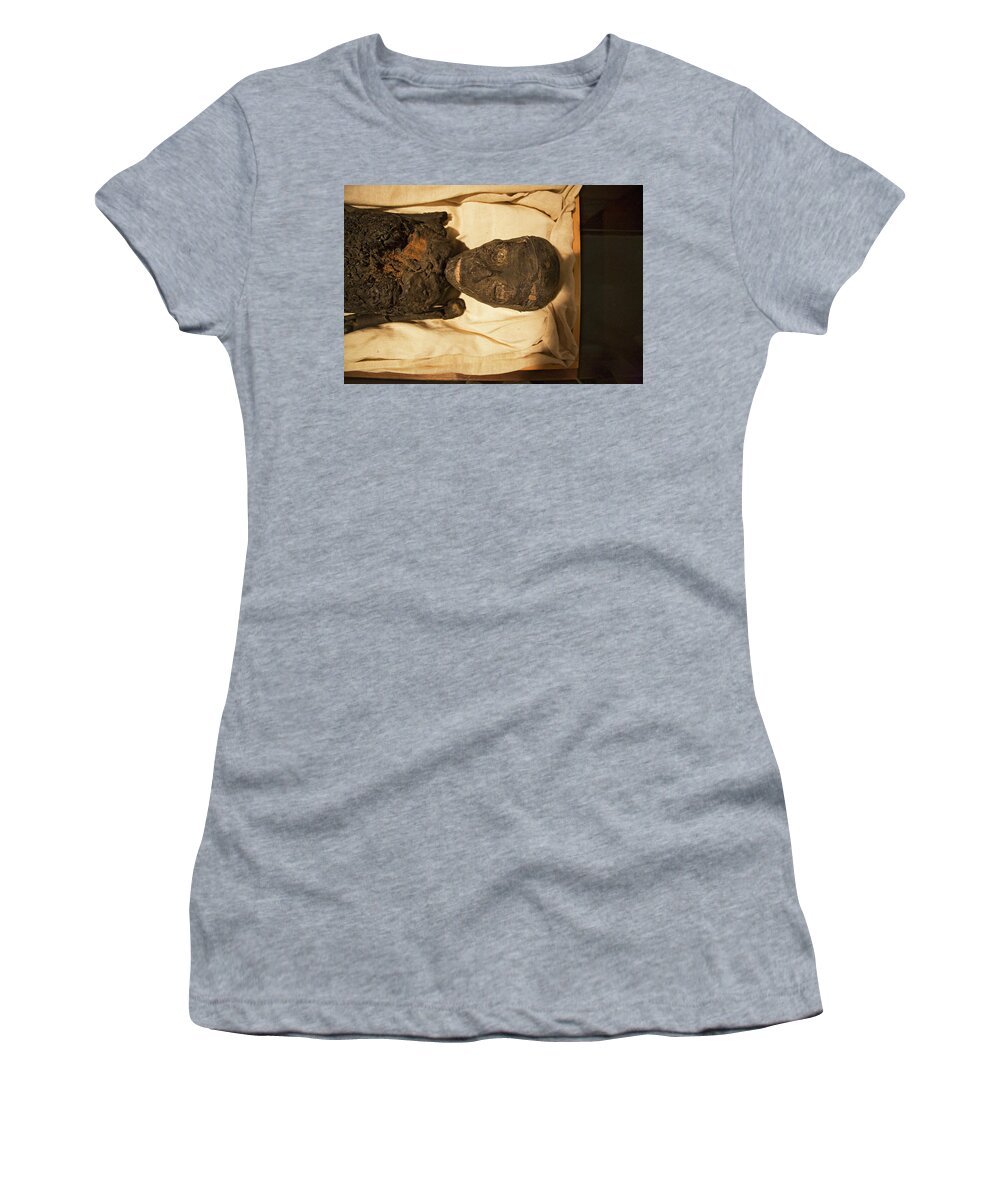 Tut Women's T-Shirt featuring the photograph King tut's Mummy by Buddy Mays