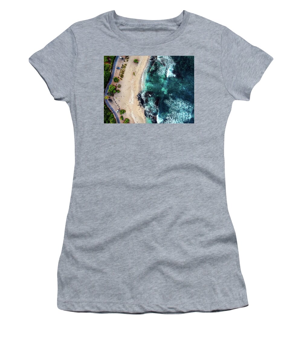 Kohanaiki Beach Women's T-Shirt featuring the photograph Kohanaiki Beach by Christopher Johnson