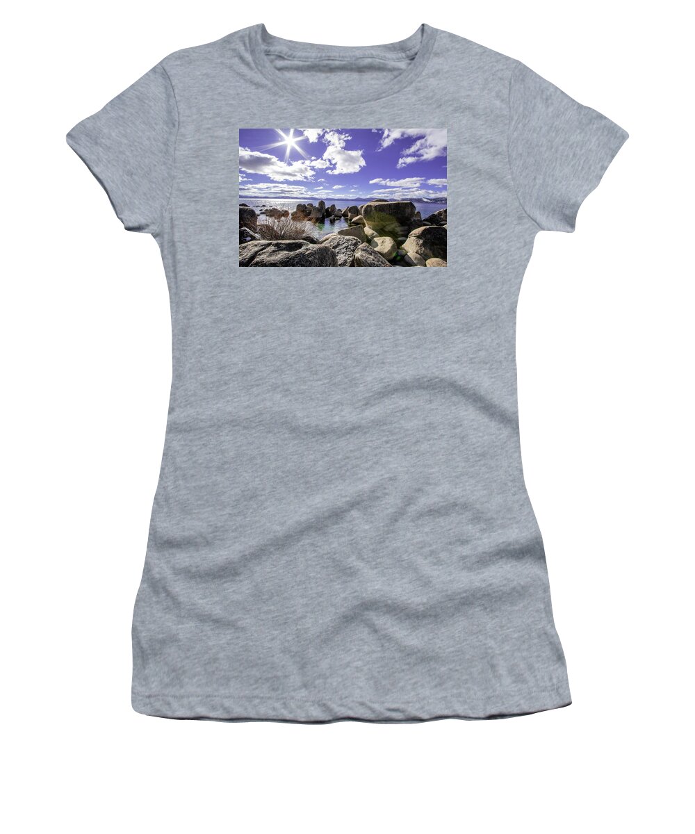 Lake Tahoe Water Women's T-Shirt featuring the photograph Lake Tahoe 4 by Rocco Silvestri