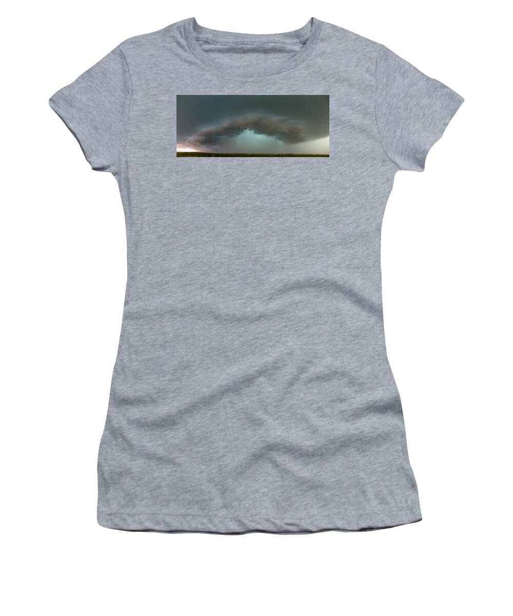 Nebraskasc Women's T-Shirt featuring the photograph Last August Storm Chase 017 by Dale Kaminski
