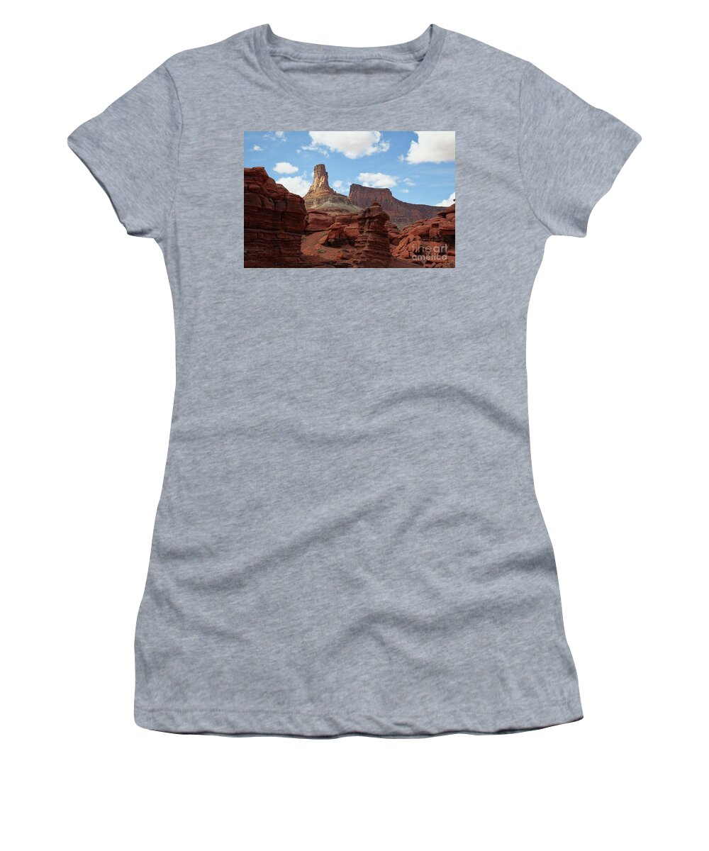 Canyonlands Women's T-Shirt featuring the photograph Let the Chips Fall by Jim Garrison