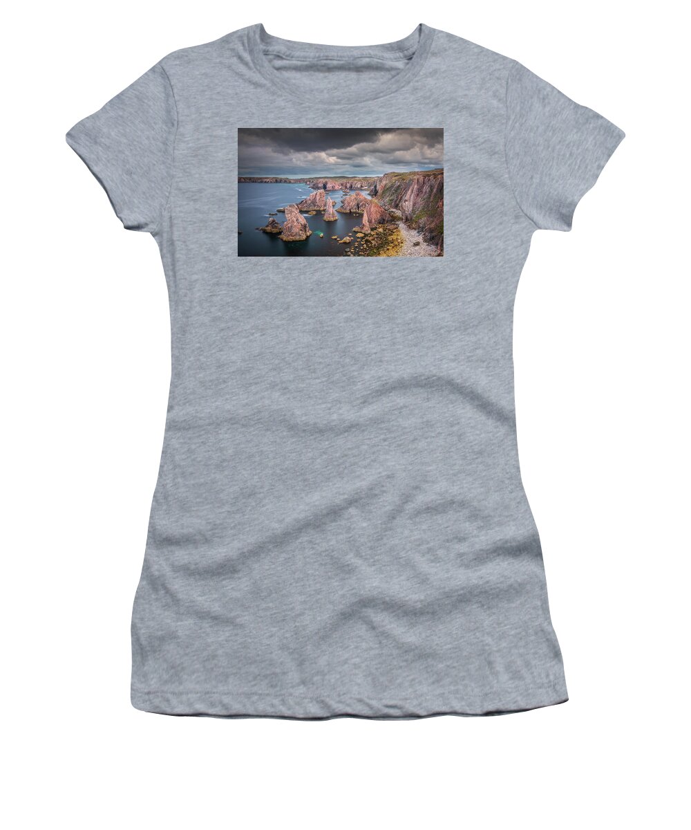 Adam West Women's T-Shirt featuring the photograph Lewis under a leaden sky by Adam West