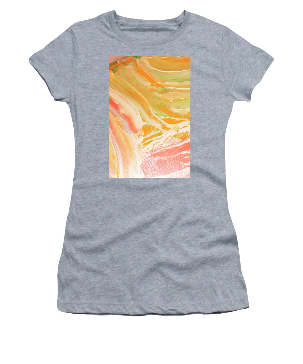 Sunny Women's T-Shirt featuring the painting Lifeprint No2 by Bonnie Bruno