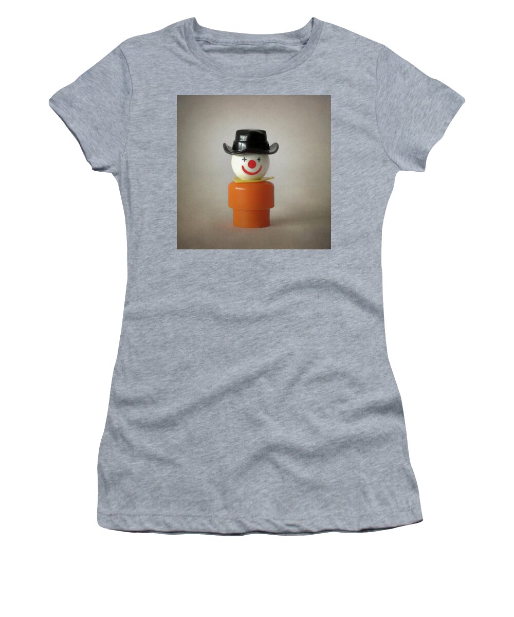 Black Women's T-Shirt featuring the photograph Little People Toy Cowboy by David and Carol Kelly