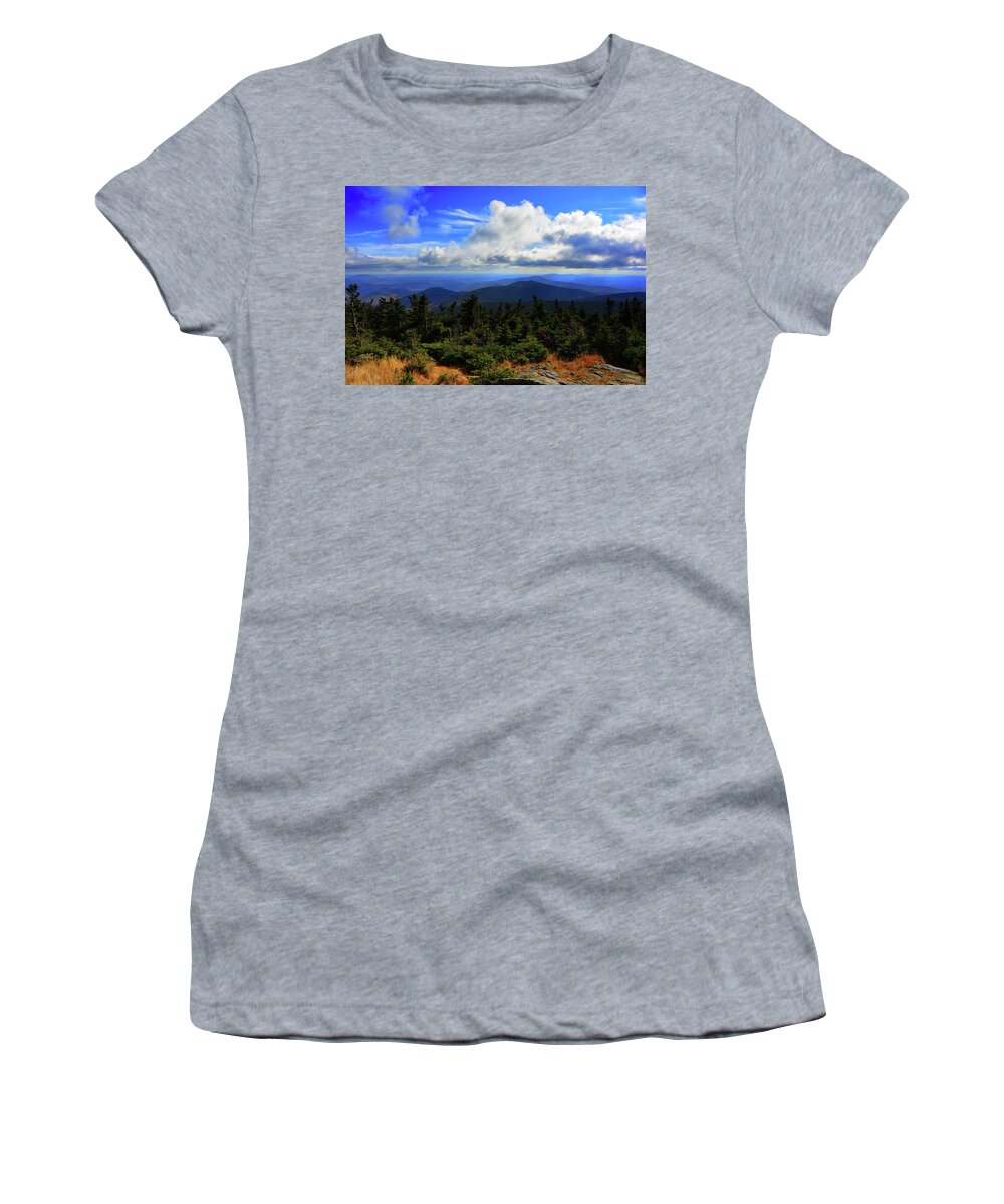 Looking Southeast From Killington Summit Women's T-Shirt featuring the photograph Looking Southeast From Killington Summit by Raymond Salani III