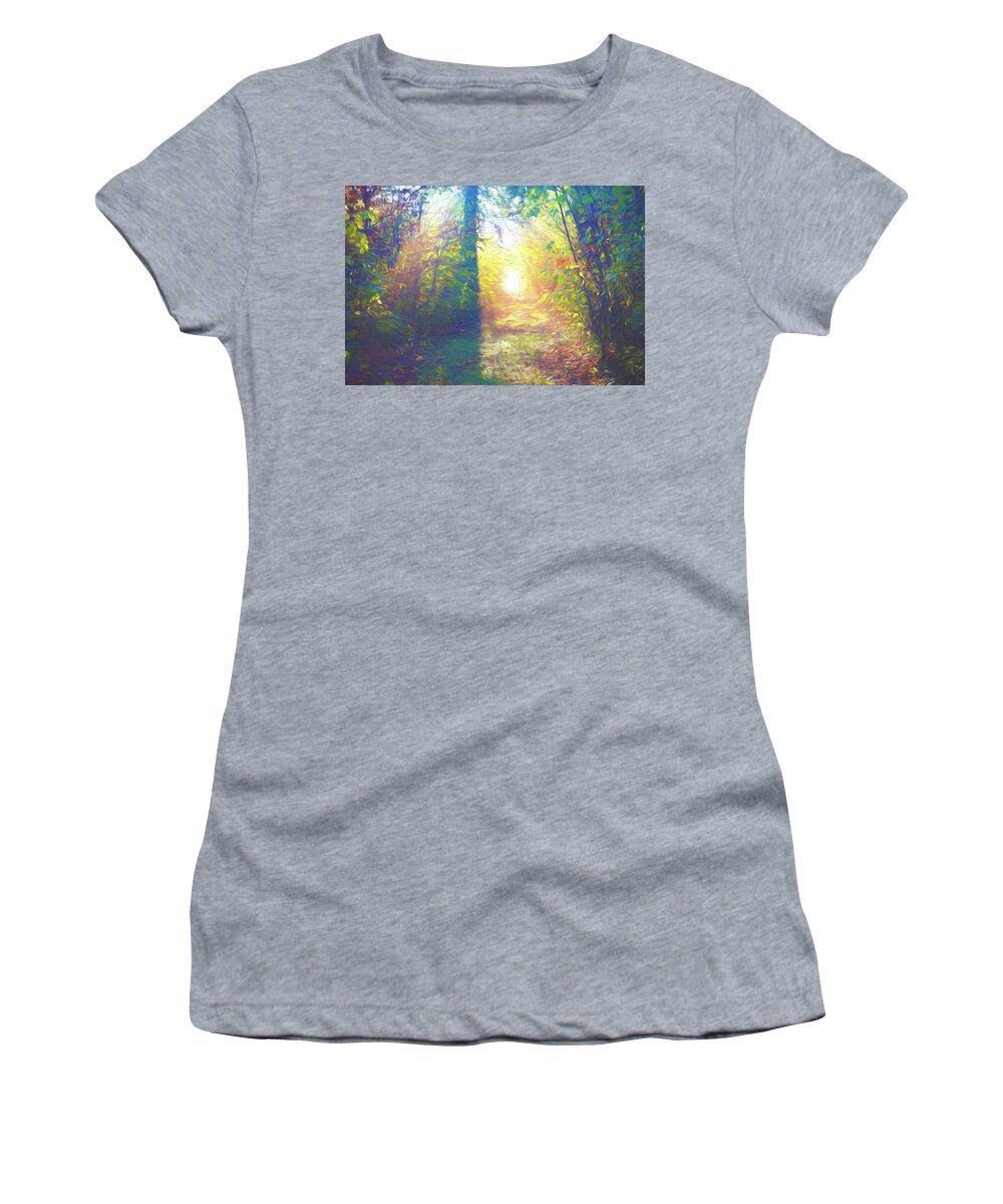 Art Women's T-Shirt featuring the digital art Lower Sabie by Jeff Iverson
