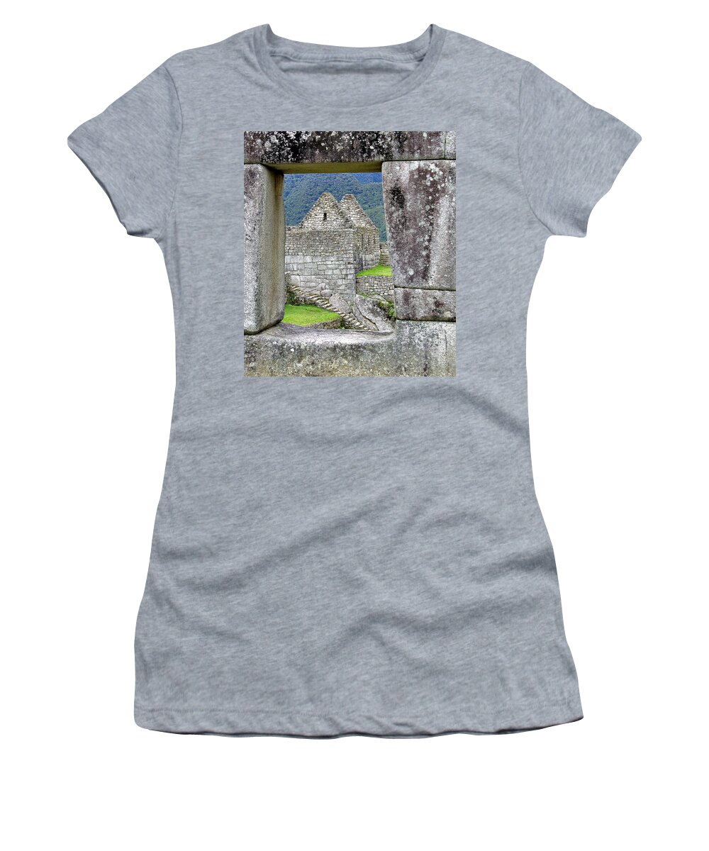 Peru Women's T-Shirt featuring the photograph Machu Picchu by Randall Dill