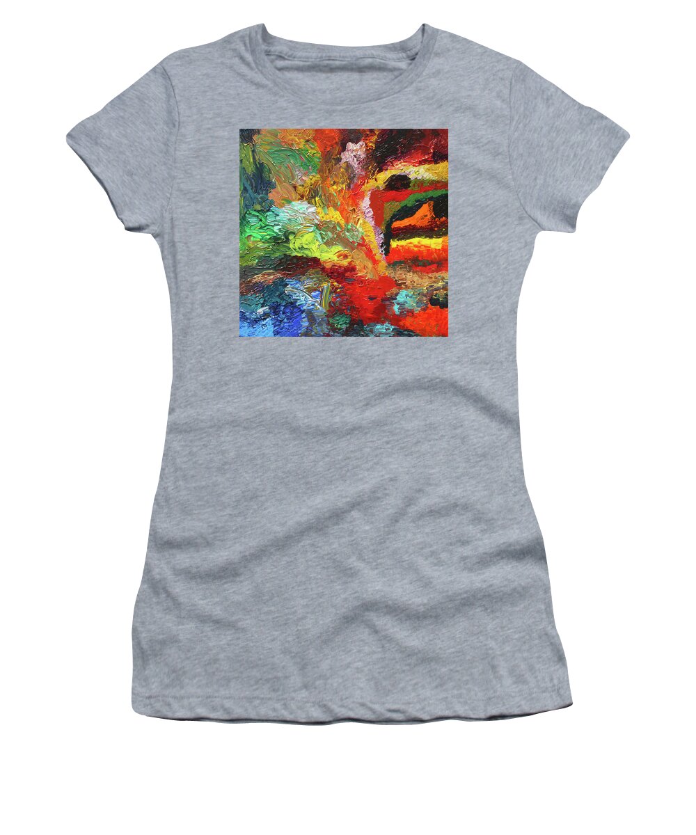 Fusionart Women's T-Shirt featuring the painting Maelstrom by Ralph White
