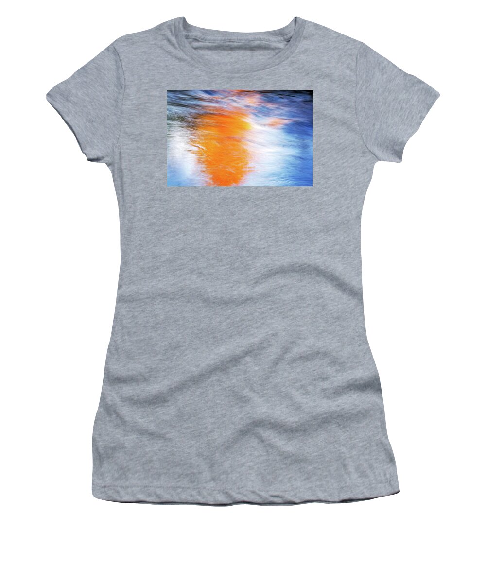 Maple Tree Women's T-Shirt featuring the photograph Maple Reflection Fall by Michael Hubley