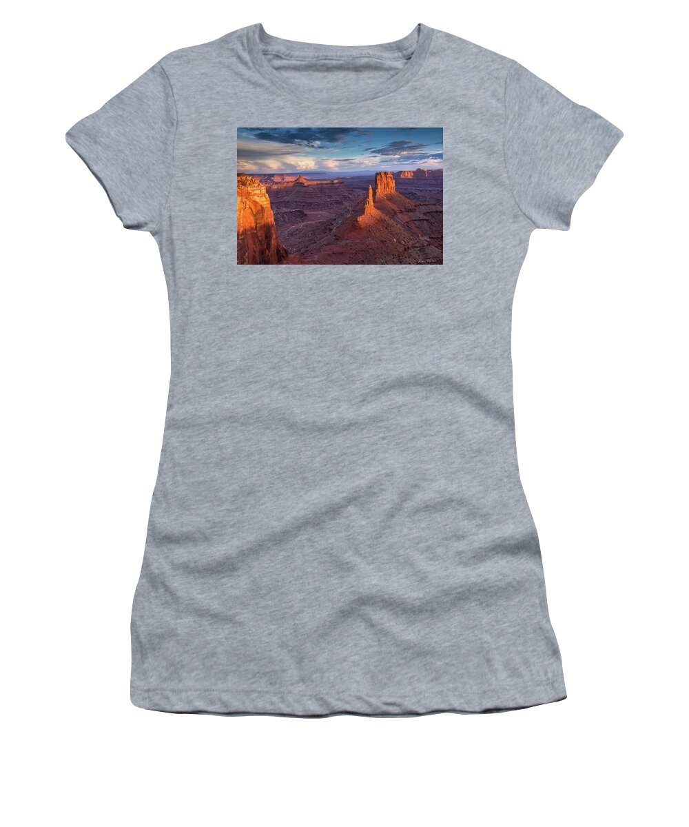 Canyonlands Women's T-Shirt featuring the photograph Marlboro Point - A Different View by Dan Norris