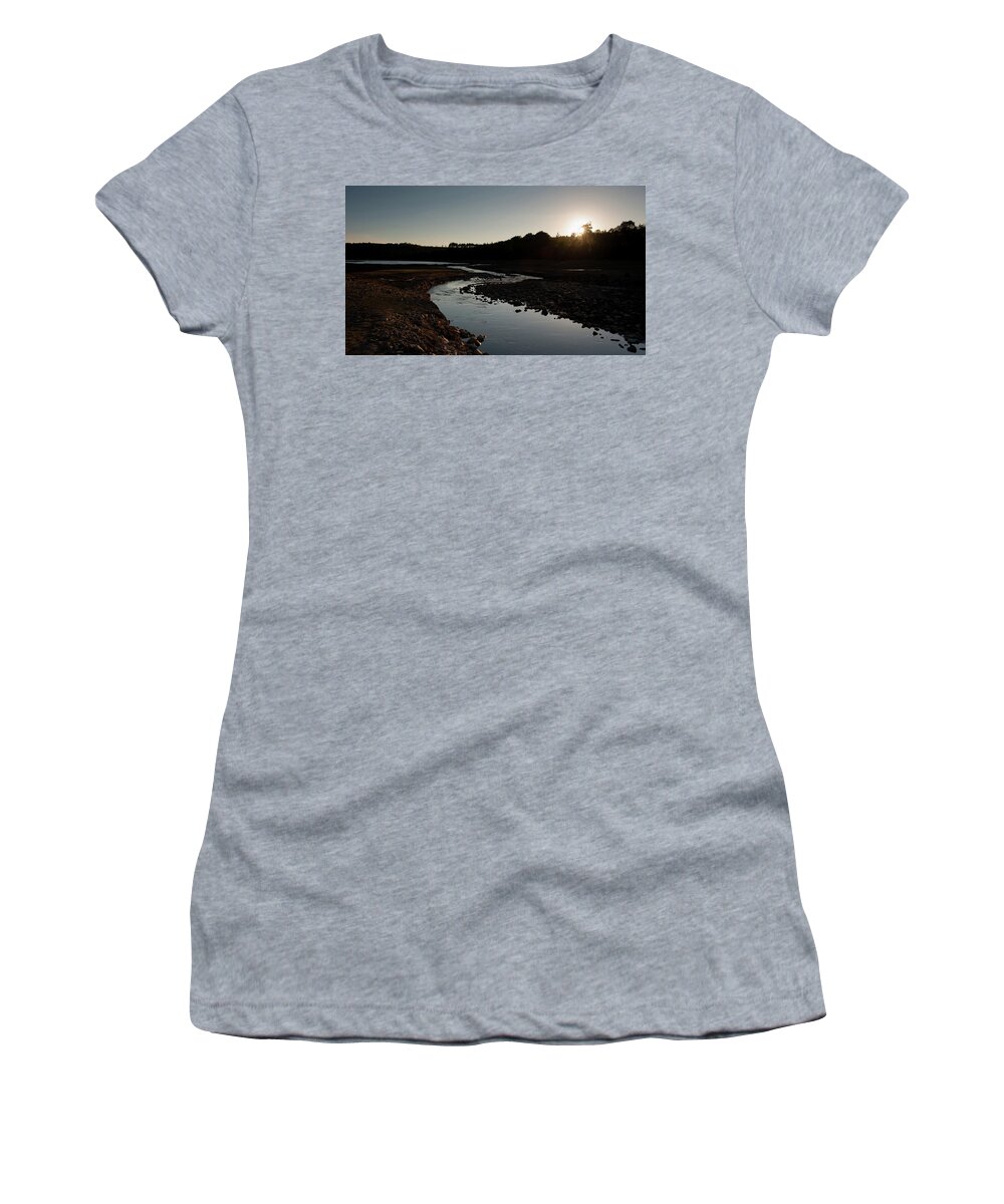 Dartmoor Women's T-Shirt featuring the photograph Meandering Stream by Helen Jackson