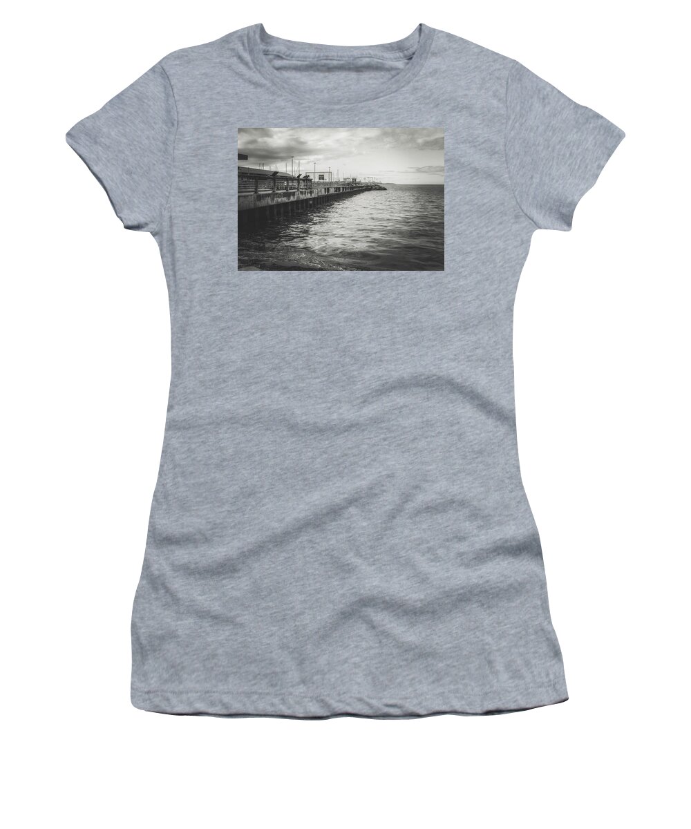 Sea Women's T-Shirt featuring the photograph Morning Fog by Anamar Pictures