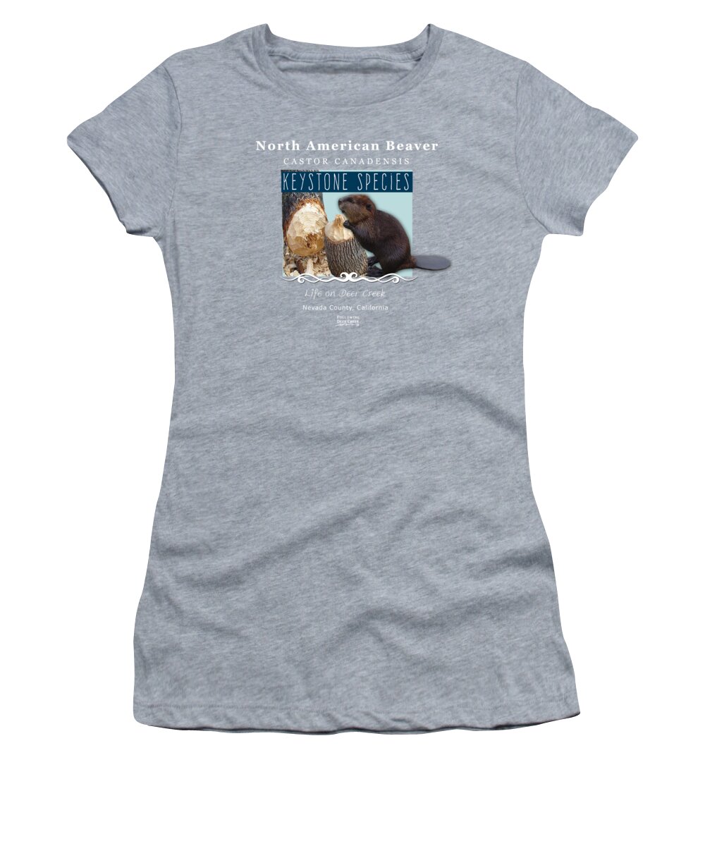 Castor Canadensis Women's T-Shirt featuring the digital art North American Beaver by Lisa Redfern