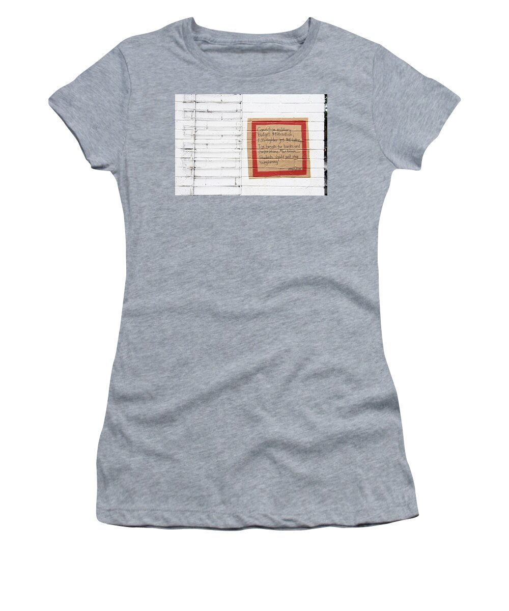 Urban Women's T-Shirt featuring the photograph Not A Manifesto by Kreddible Trout