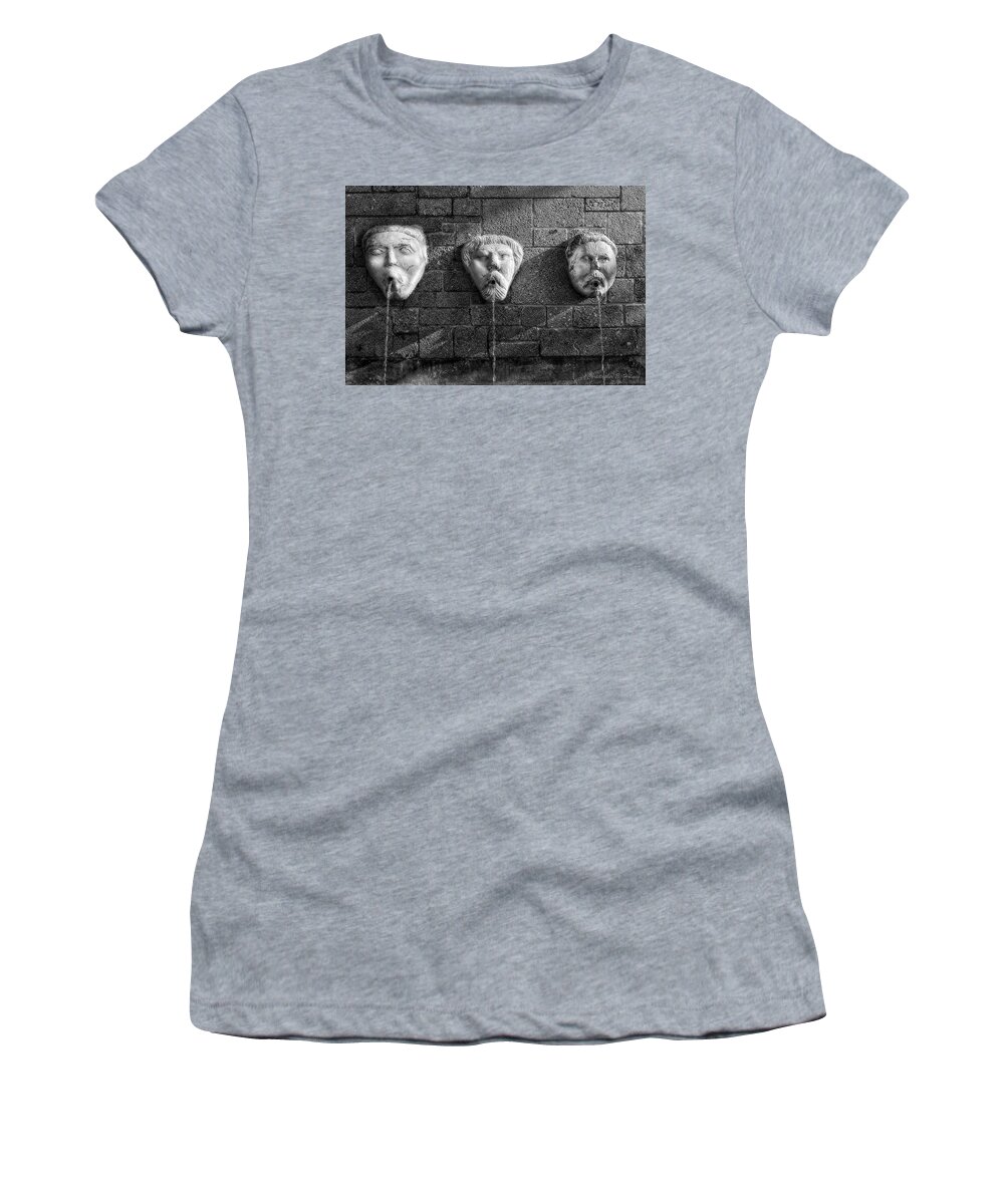 Fountain Women's T-Shirt featuring the photograph Not A Word by Christopher Holmes