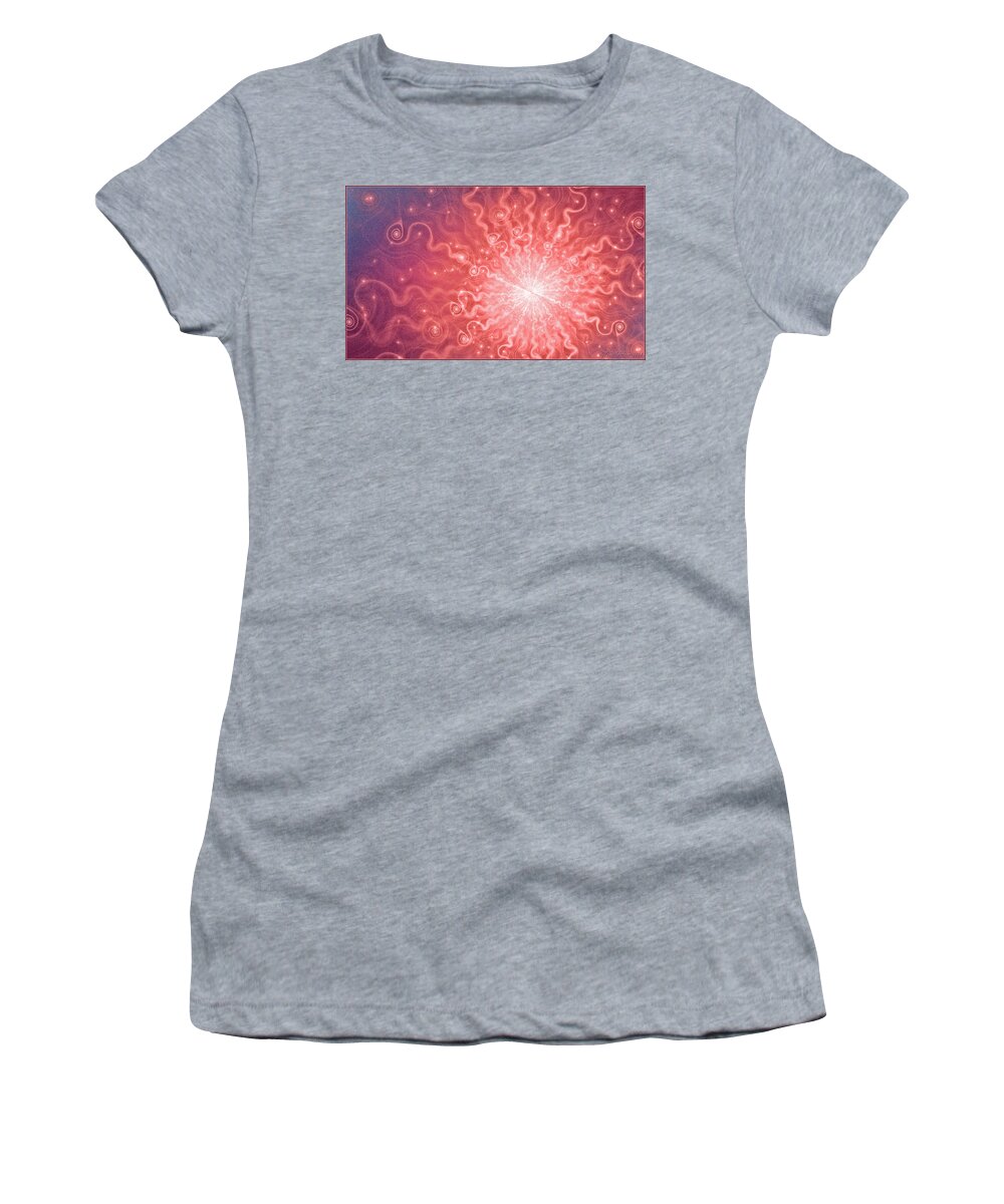  Women's T-Shirt featuring the digital art Numbers by Missy Gainer