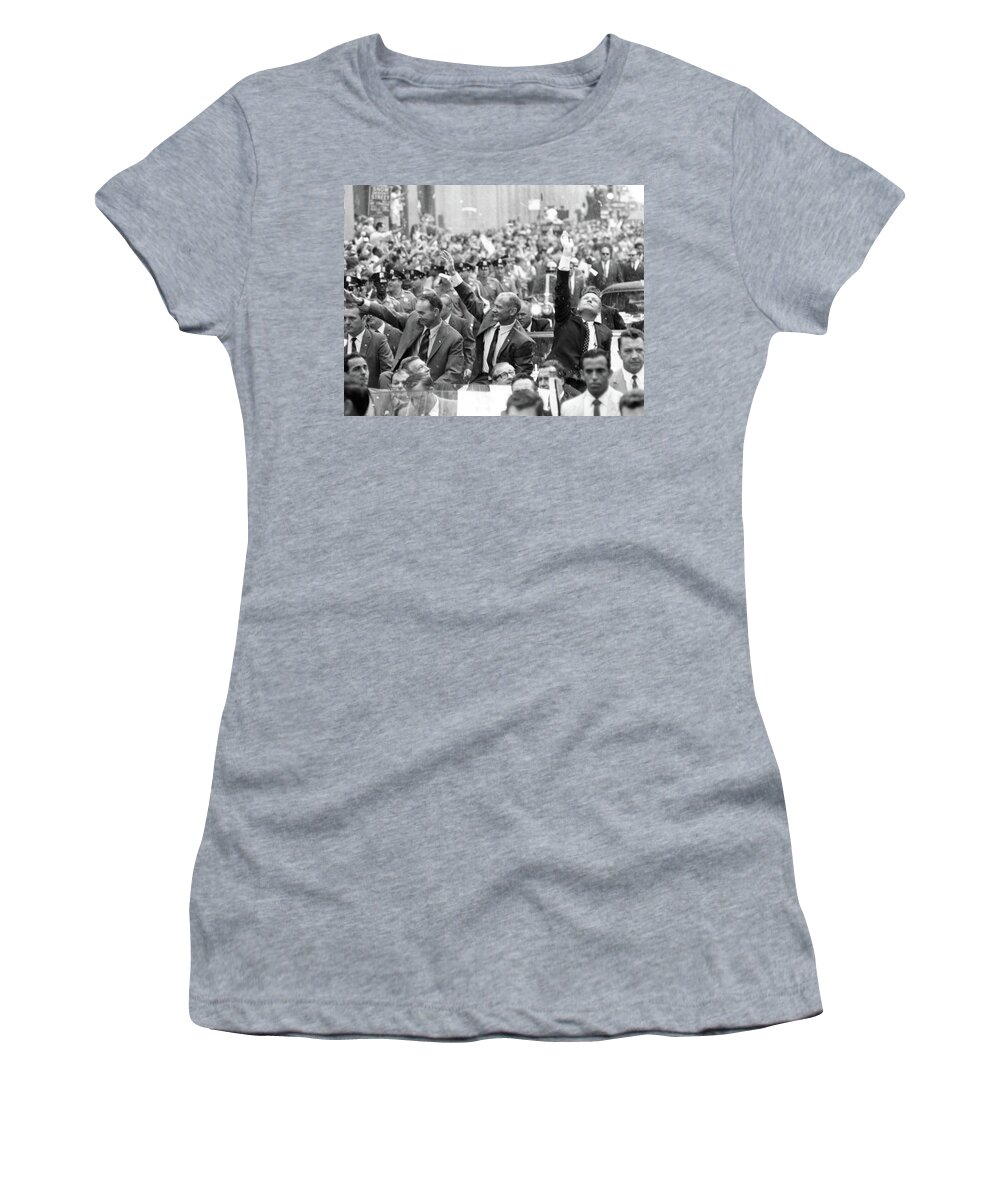 1969 Women's T-Shirt featuring the photograph Nyc, Ticker Tape Parade For Apollo 11 by Science Source