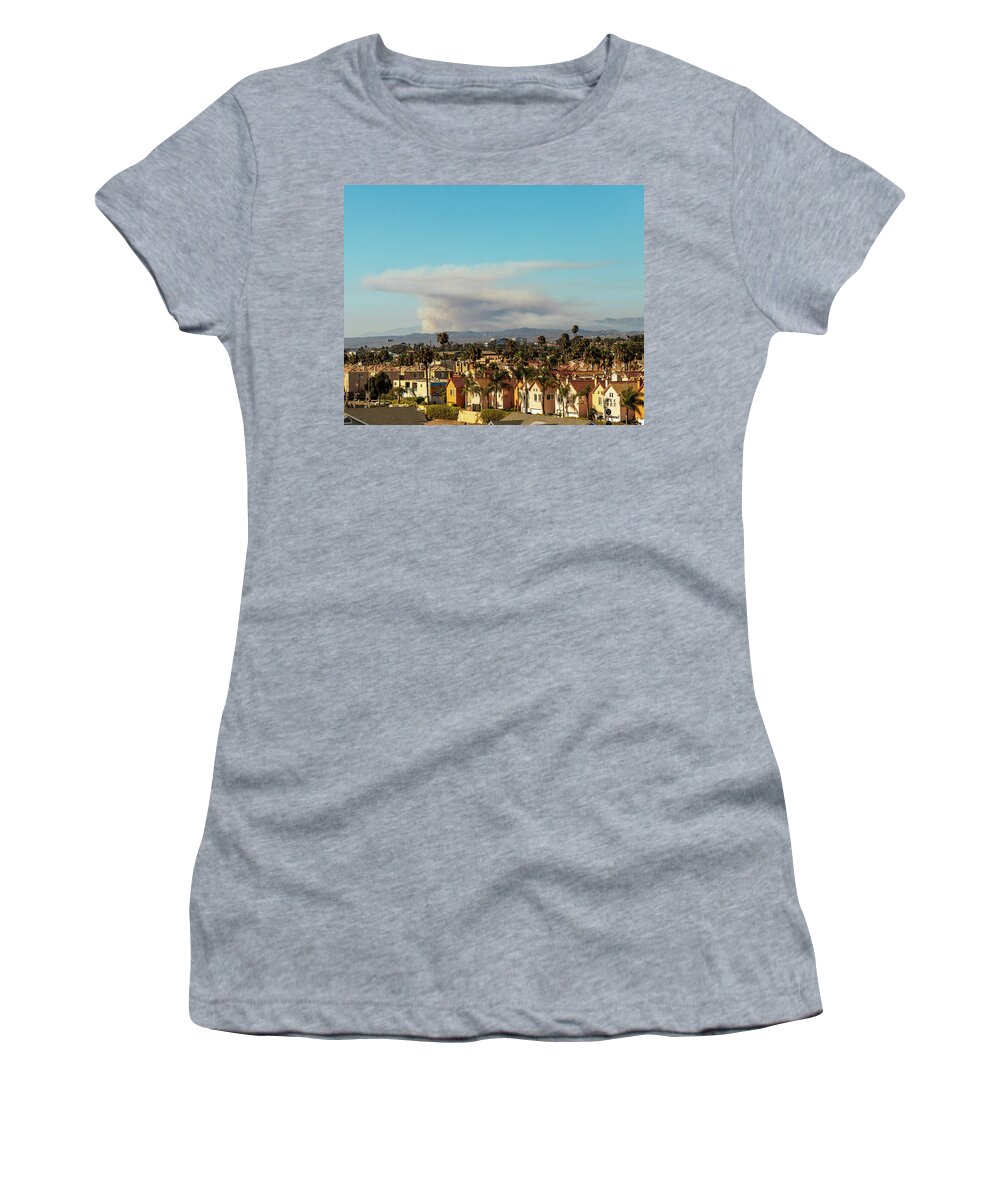 California Women's T-Shirt featuring the photograph Travel Photography - Oceanside California by Amelia Pearn