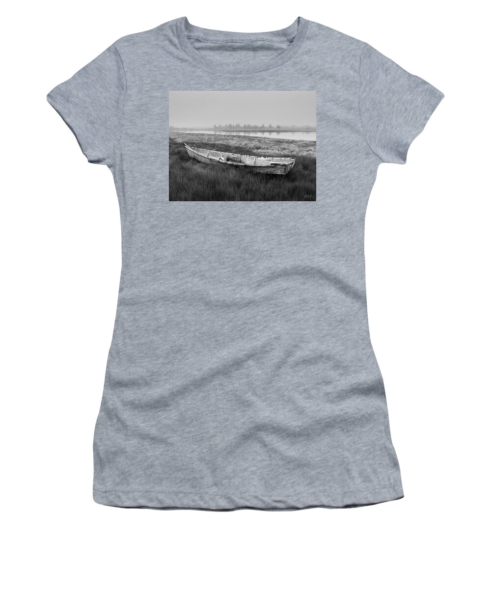Tiverton Women's T-Shirt featuring the photograph Old Boat in Tidal Marsh by David Gordon