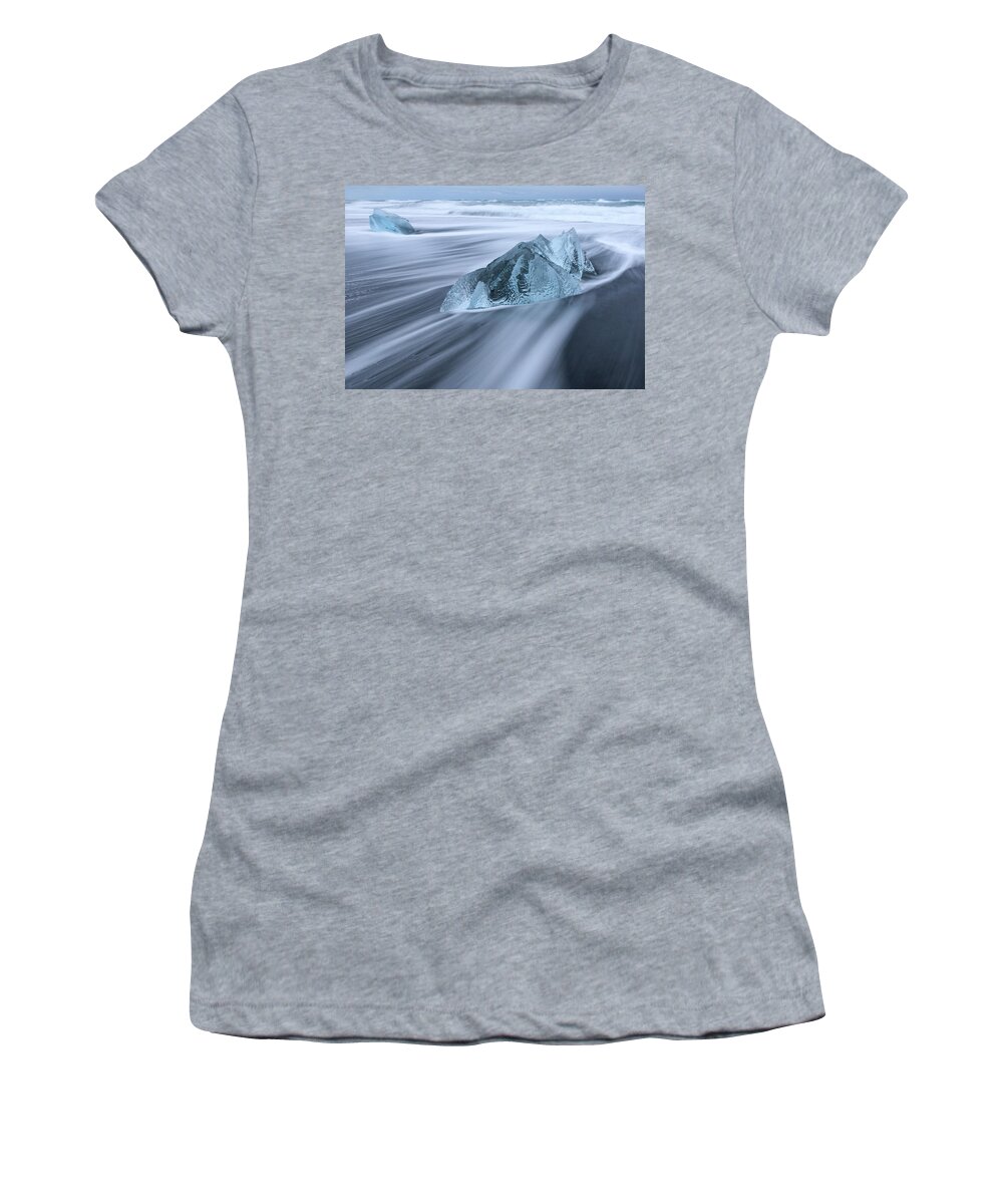 Iceland Women's T-Shirt featuring the photograph Ornate Ice by Rob Davies