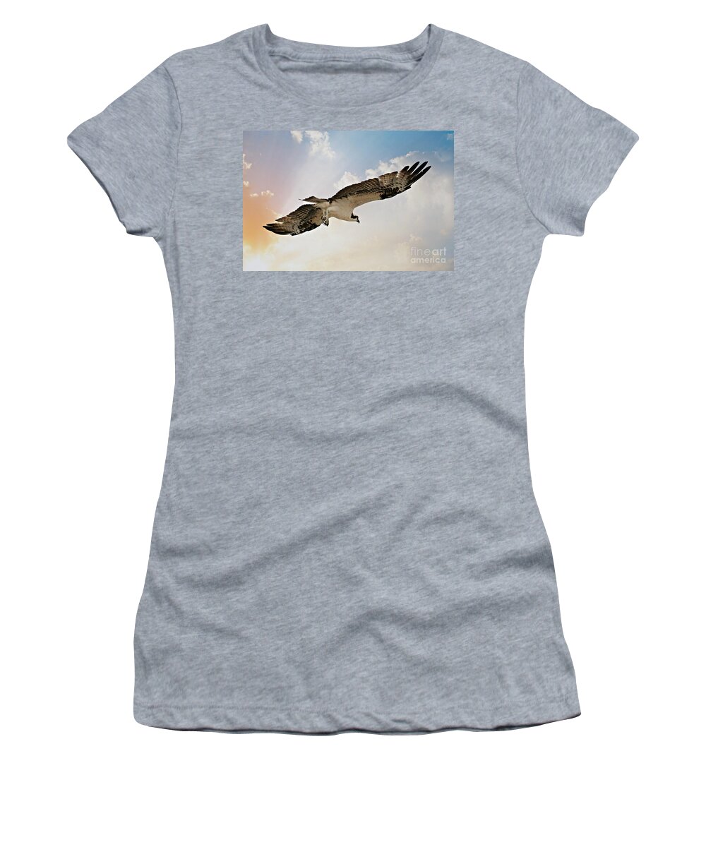 Osprey Women's T-Shirt featuring the photograph Osprey Sky by Carol Groenen