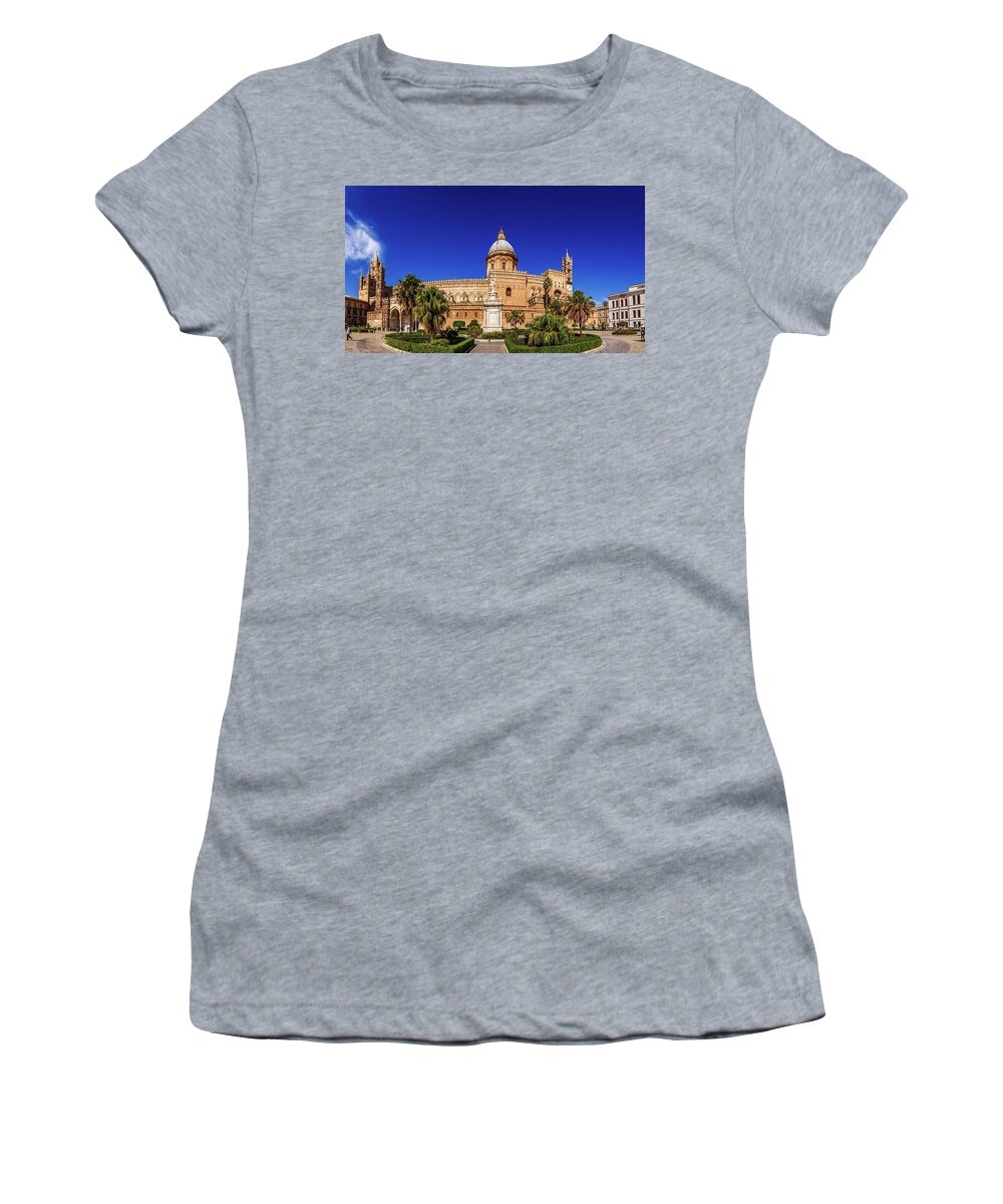 Palermo Women's T-Shirt featuring the photograph Palermo Cathedral by Martyn Boyd