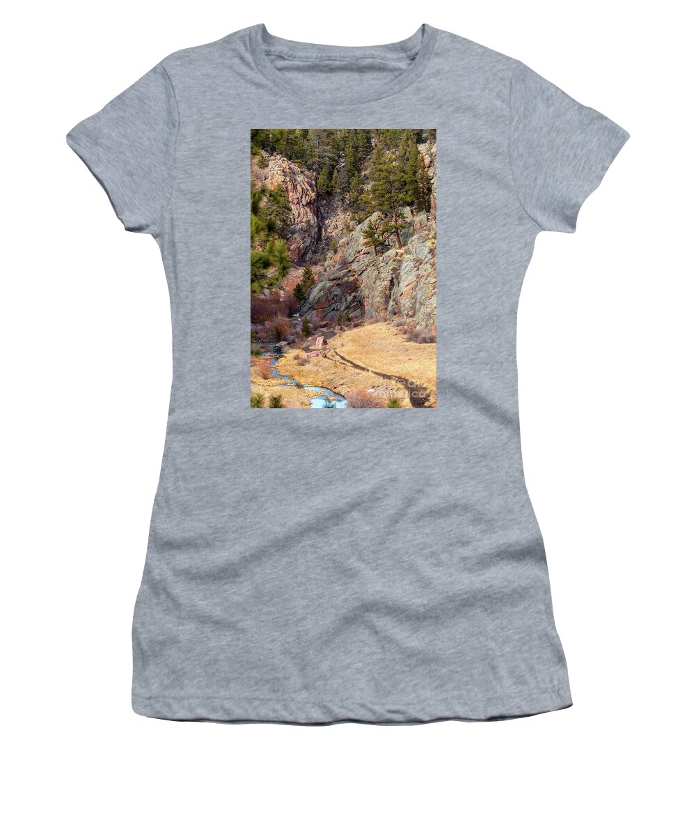 Guffy Cove Women's T-Shirt featuring the photograph Paradise Cove by Steven Krull