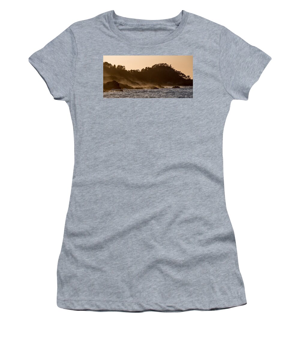 Point Lobos Women's T-Shirt featuring the photograph Point Lobos Afternoon by Derek Dean