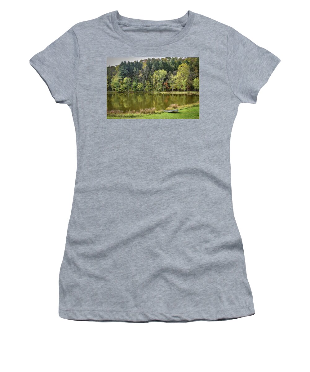 Pond Women's T-Shirt featuring the photograph Pond by Michelle Wittensoldner