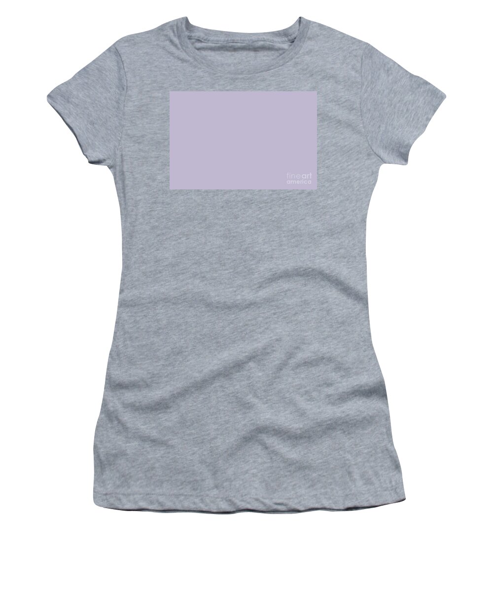 Lavender Women's T-Shirt featuring the digital art PPG Glidden Trending Colors of 2019 Wild Lilac Pastel Purple PPG1175-4 Solid Color by PIPA Fine Art - Simply Solid