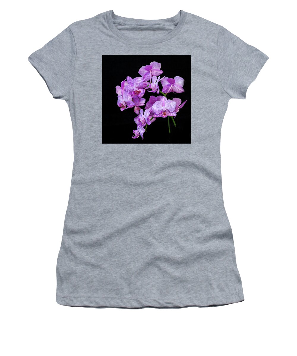 Flora Women's T-Shirt featuring the photograph Purple Orchid #3A by Thomas Whitehurst
