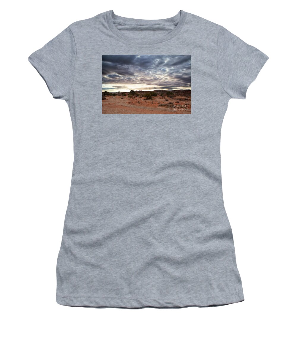 Canyonlands Women's T-Shirt featuring the photograph Rays of Morning by Jim Garrison