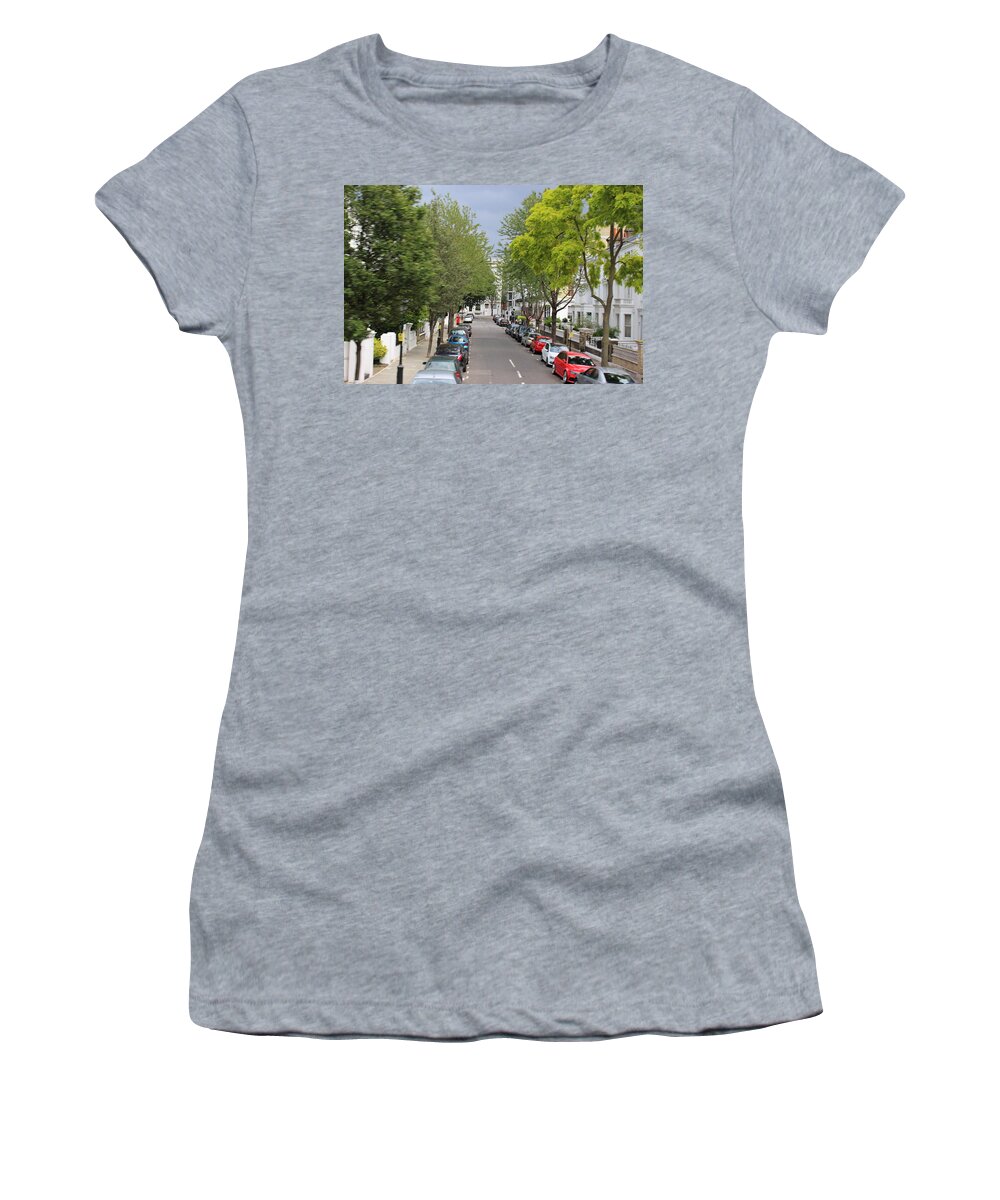 Street Women's T-Shirt featuring the photograph Residential London by Laura Smith