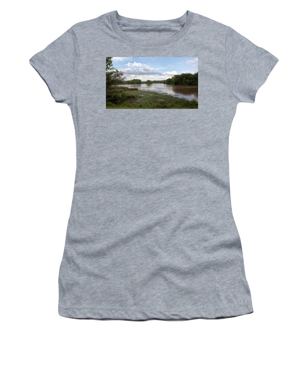 River Women's T-Shirt featuring the photograph River Bend by Susan Rissi Tregoning