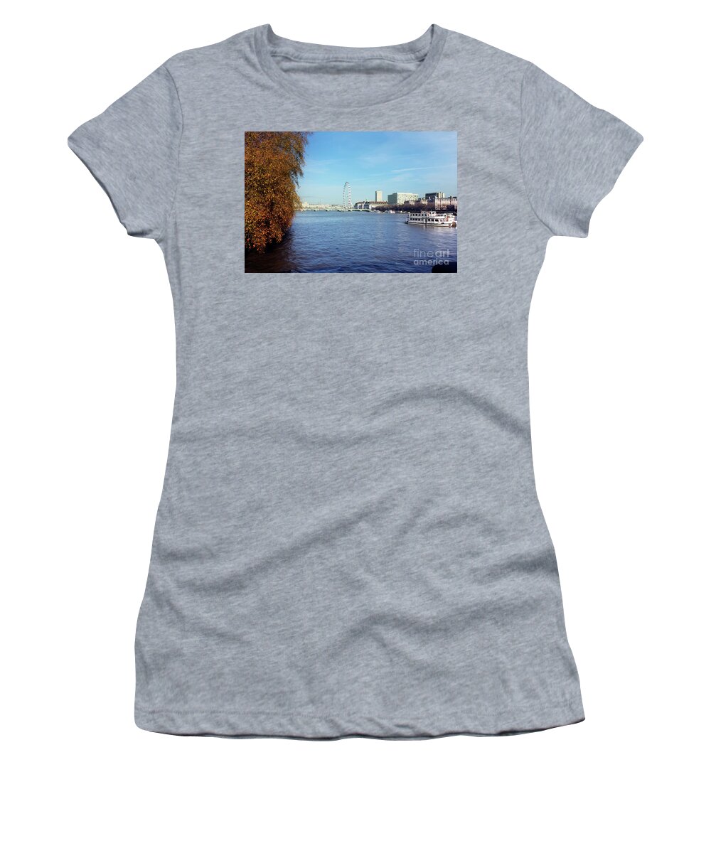 Thames Women's T-Shirt featuring the photograph River Thames London by Terri Waters