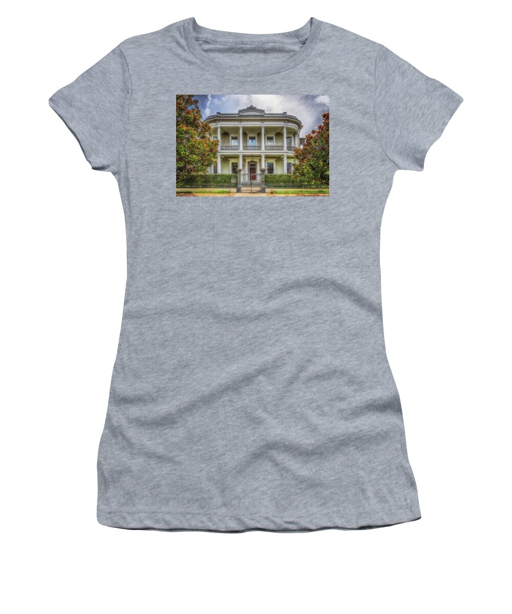 Garden District Women's T-Shirt featuring the photograph Robinson House by Susan Rissi Tregoning
