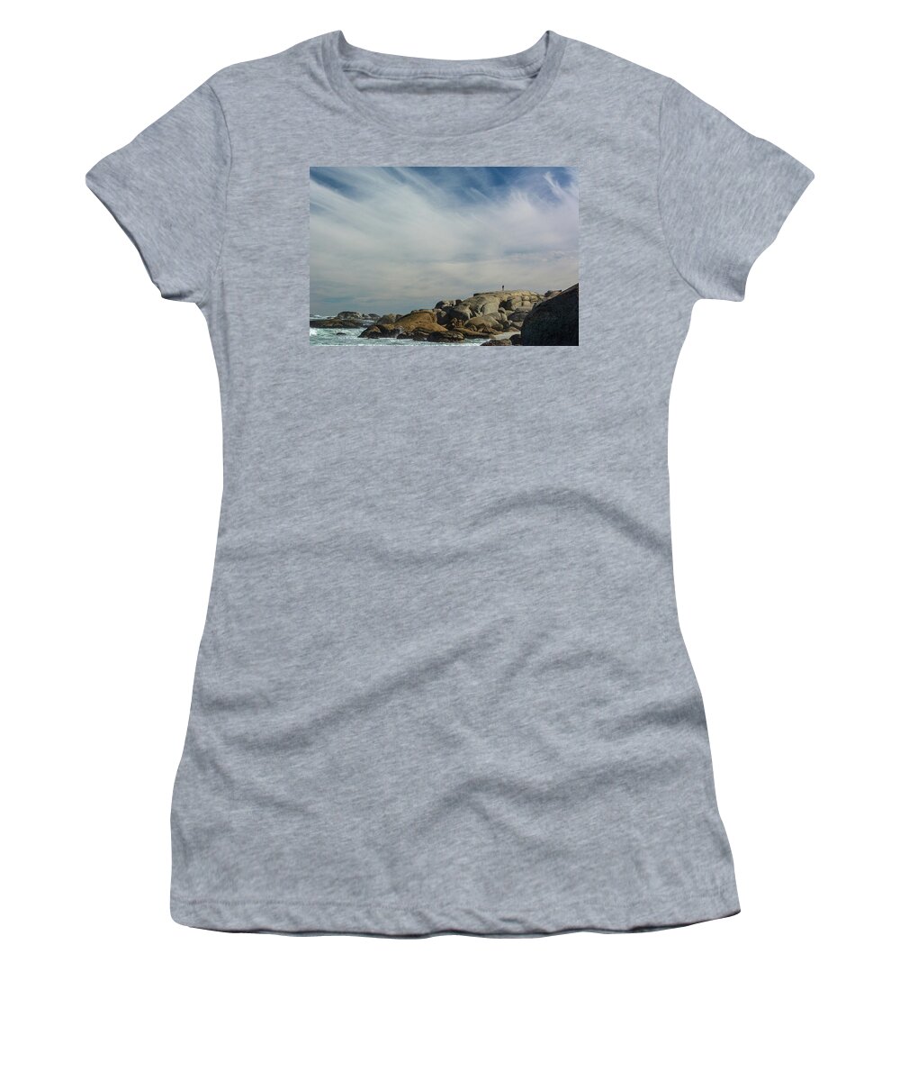 Glen Beach Women's T-Shirt featuring the photograph Glen Beach by Douglas Wielfaert