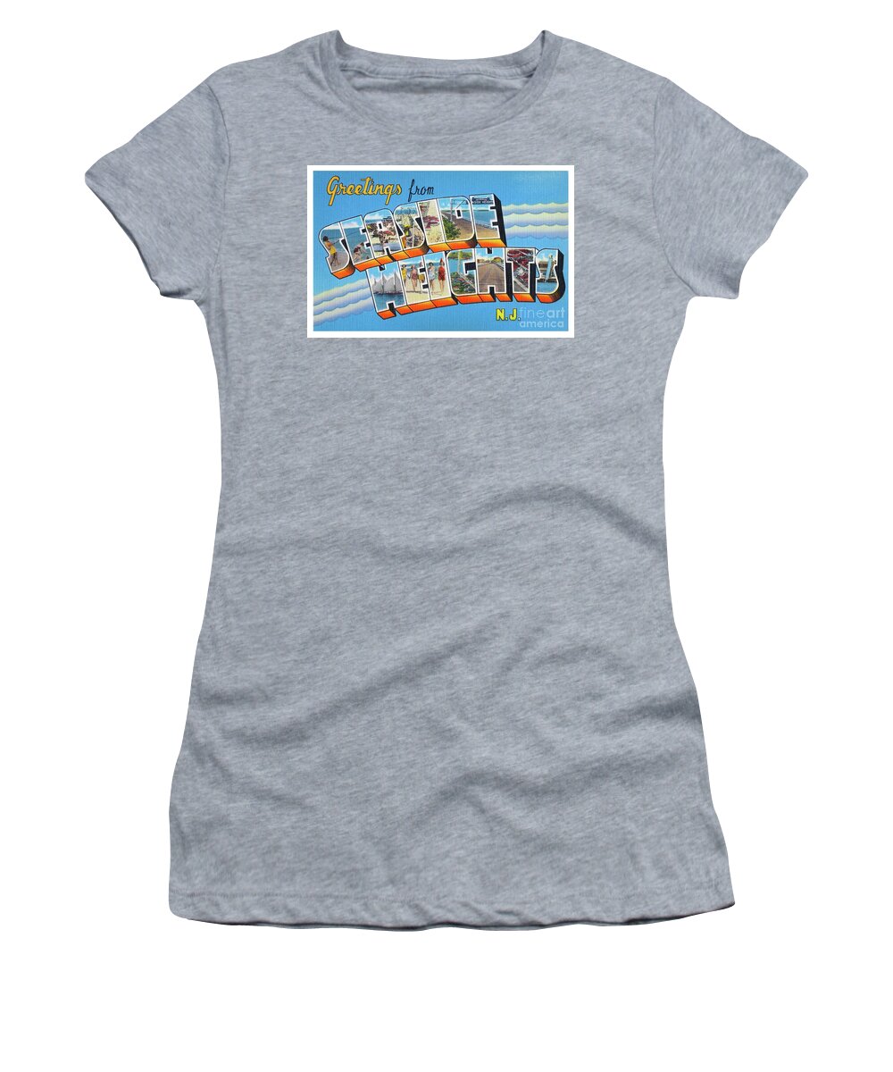 Lbi Women's T-Shirt featuring the photograph Seaside Heights Greetings by Mark Miller