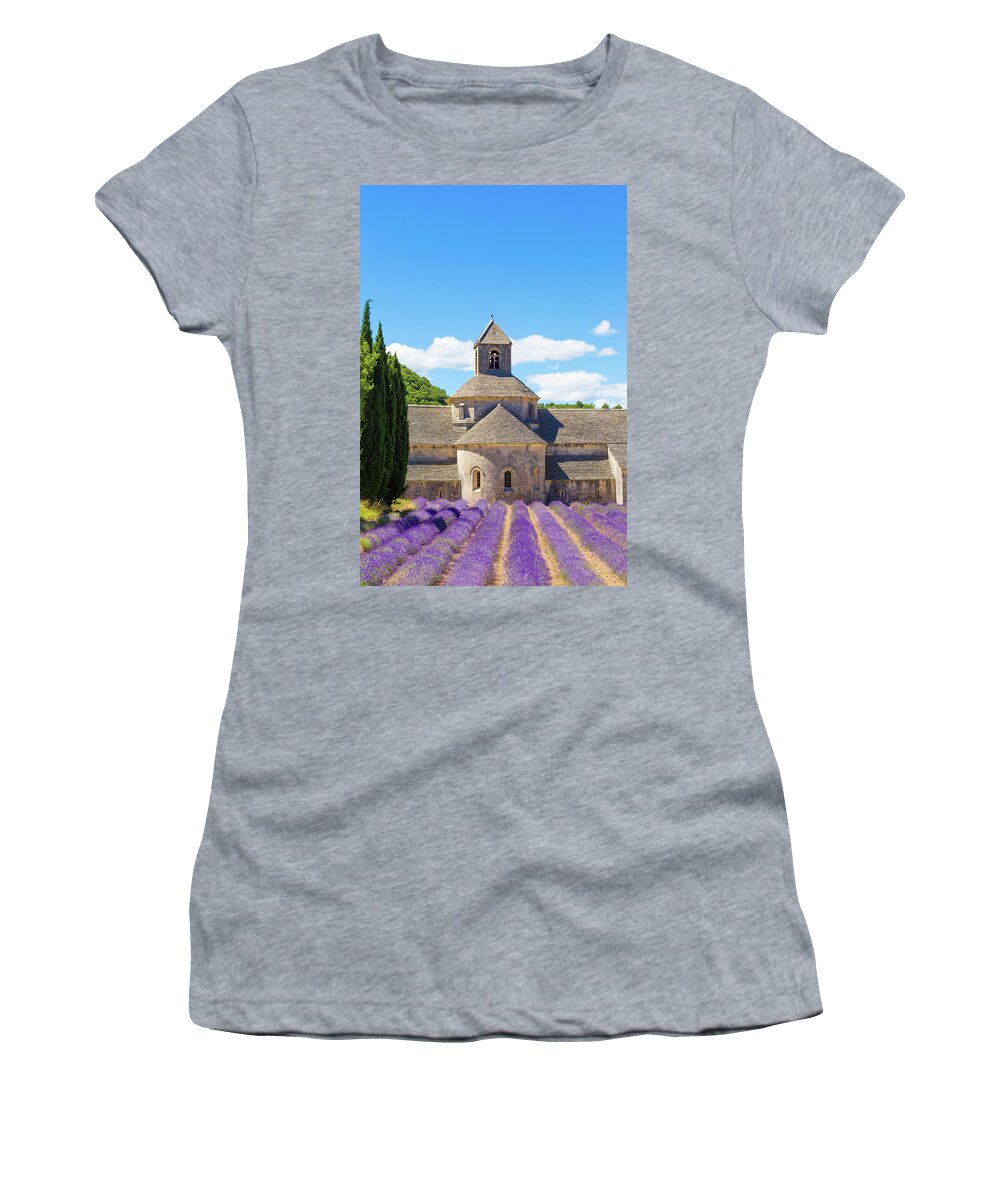 Abbaye Women's T-Shirt featuring the photograph Senanque, Provence, France by Francesco Riccardo Iacomino