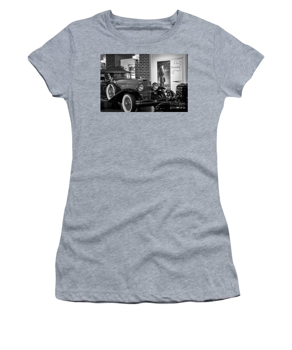 Duesenberg Women's T-Shirt featuring the photograph She Drives a Duesenberg by Dennis Hedberg