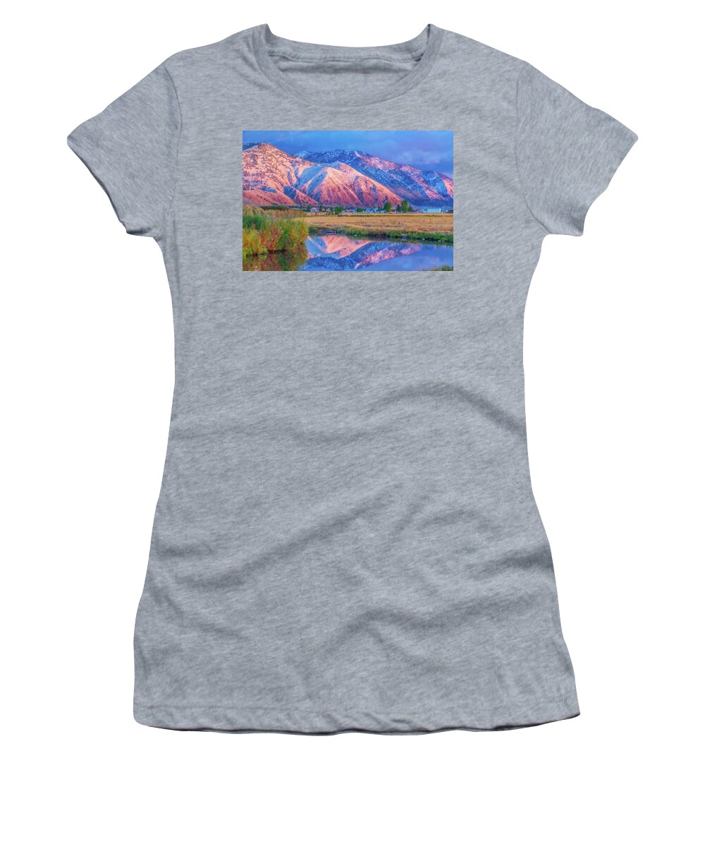 Landscape Women's T-Shirt featuring the photograph Sierra Reflection by Marc Crumpler