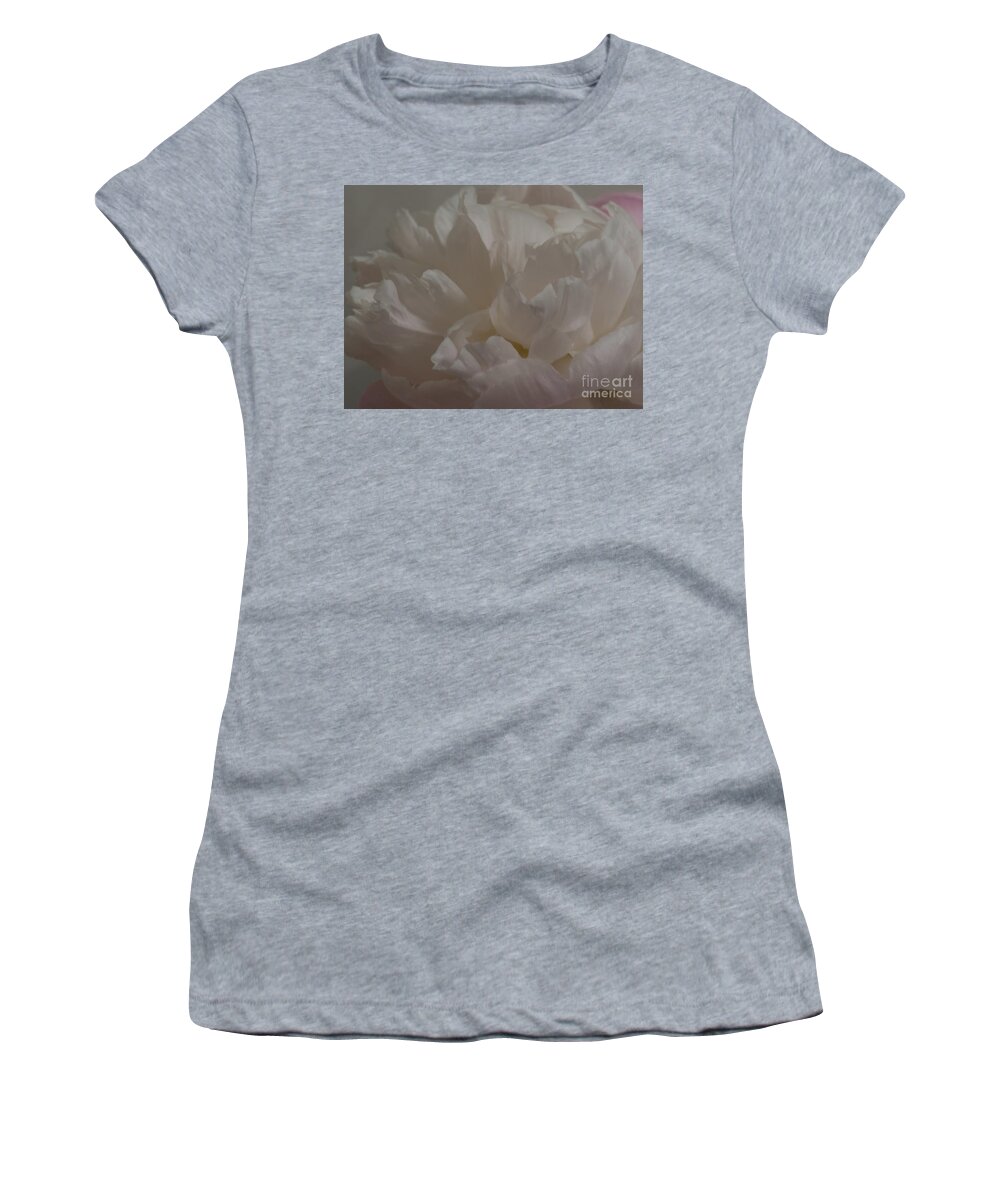 Bloom Women's T-Shirt featuring the photograph Soft flower petals 3 by Christy Garavetto