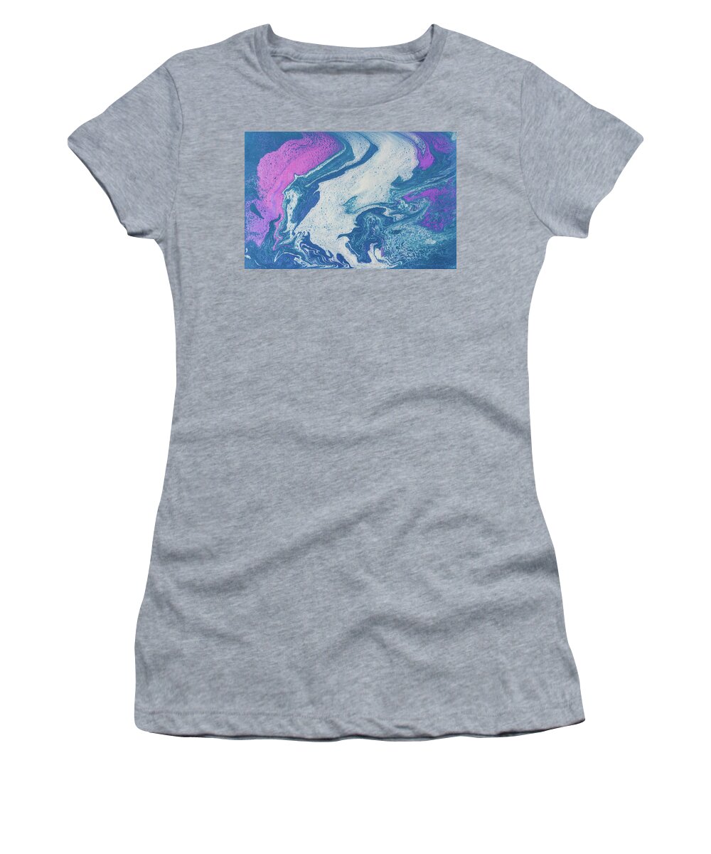Fluid Women's T-Shirt featuring the painting Solo Jazz by Jennifer Walsh