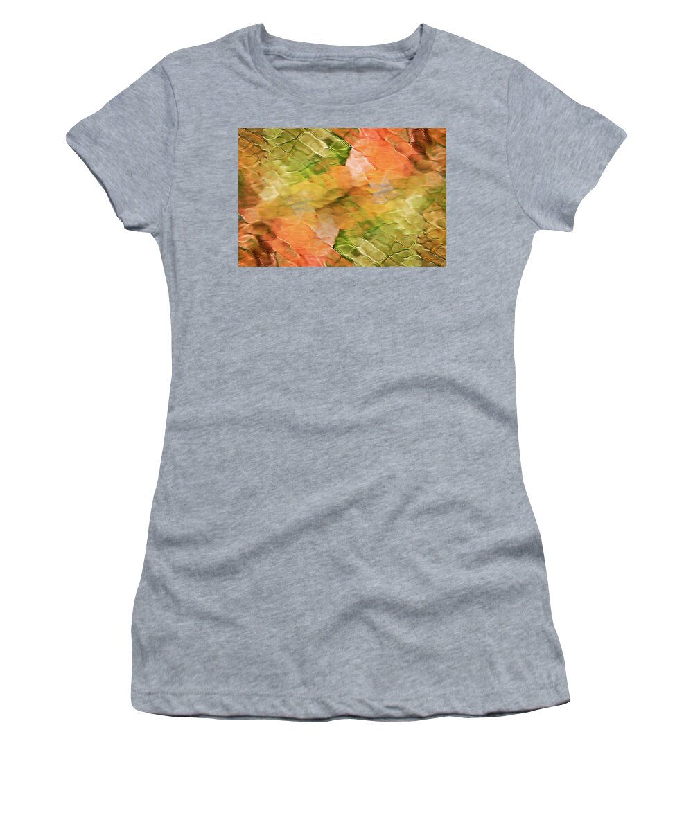 Water Abstract Women's T-Shirt featuring the photograph Soothing Colors Water Abstract by Christina Rollo
