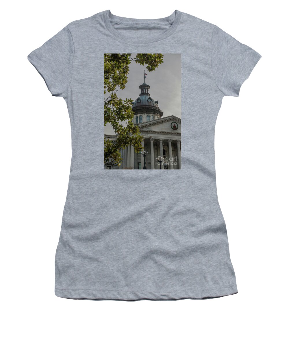 South Carolina State House Women's T-Shirt featuring the photograph South Carolina Seat of State Goverment by Dale Powell