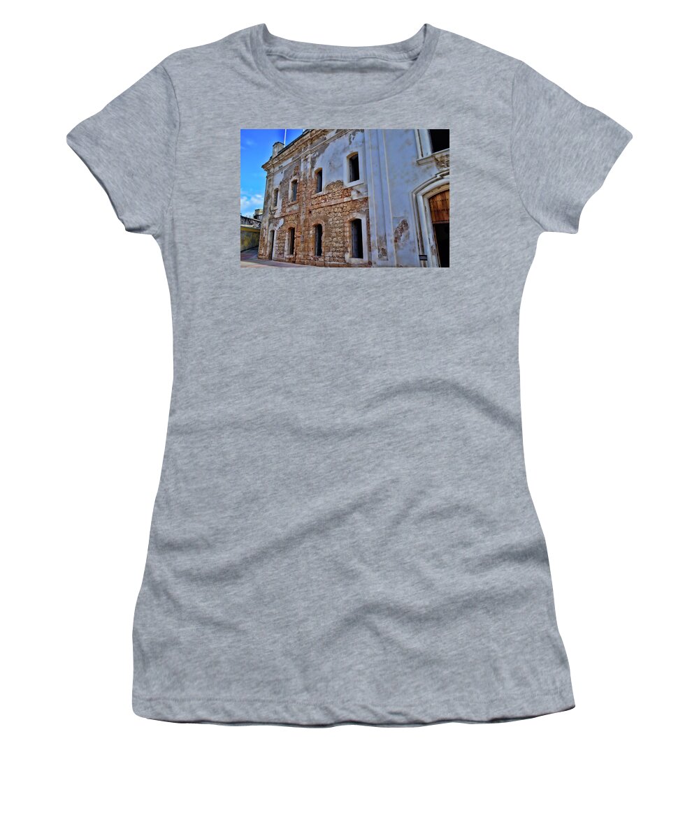 Puerto Rico Women's T-Shirt featuring the photograph Spanish Fort by Segura Shaw Photography