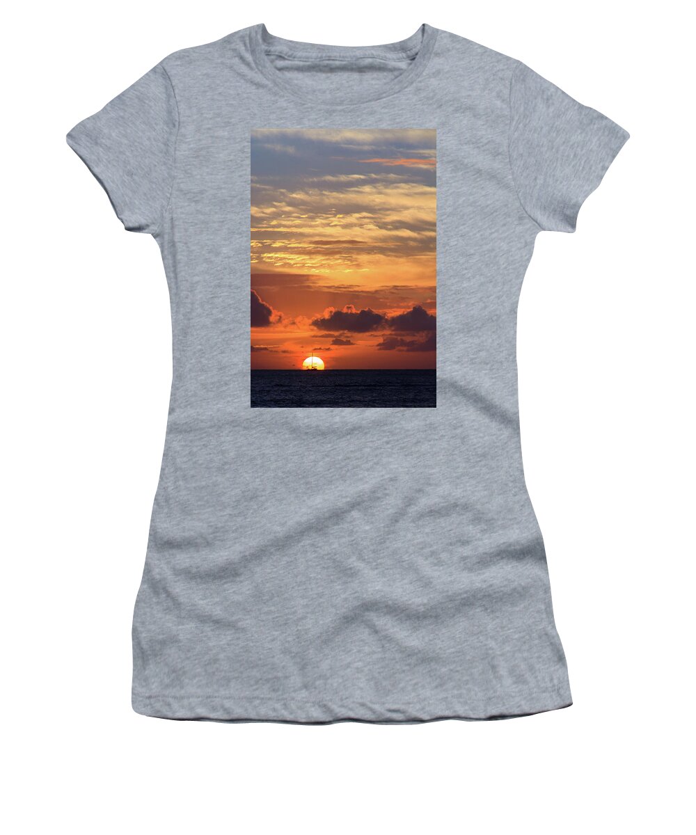 Autumn Women's T-Shirt featuring the photograph Splitting the Sun by Briand Sanderson