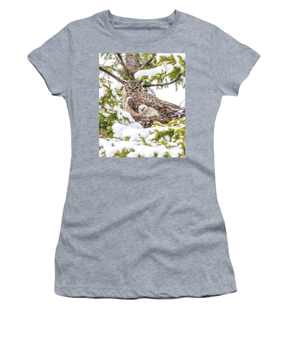 Airport Women's T-Shirt featuring the photograph Spring Caregiver by Kevin Dietrich
