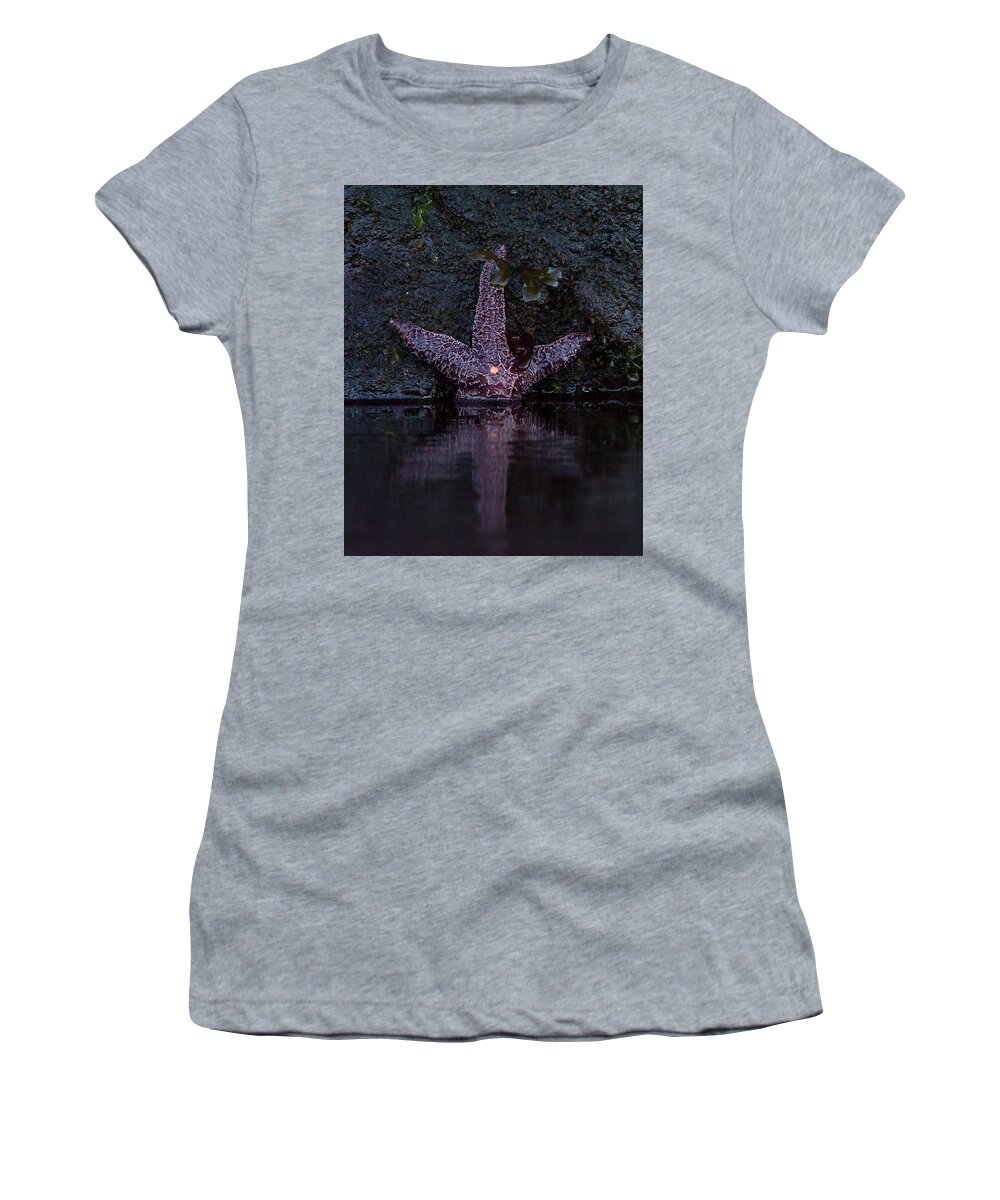 Sea Star Women's T-Shirt featuring the photograph Star Light by Patrick Nowotny